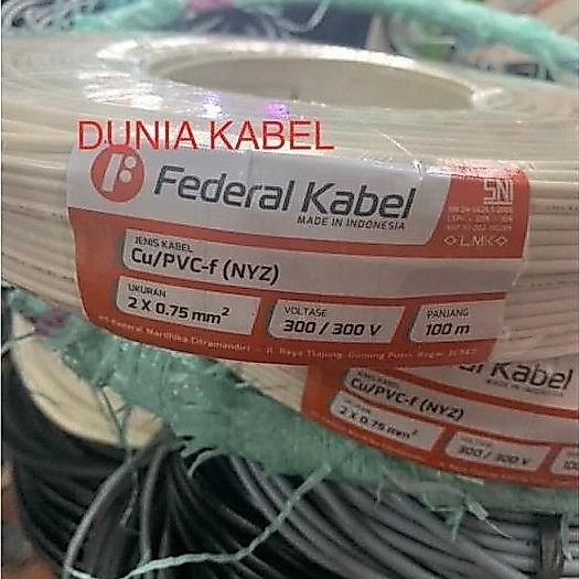 nielmarts- Kabel Twin Round / NYZ 2x0.75 2x0,75 Federal Diskon