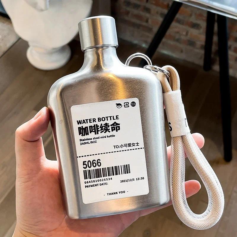9oz Stainless Steel Hip Flask Liquor Wine Bottle Portable Outdoor Camping Vodka Flagon Whiskey coffe