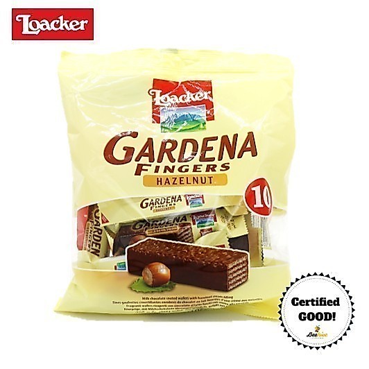 Coklat Wafer LOACKER Gardena Fingers Hazelnut asal Eropa