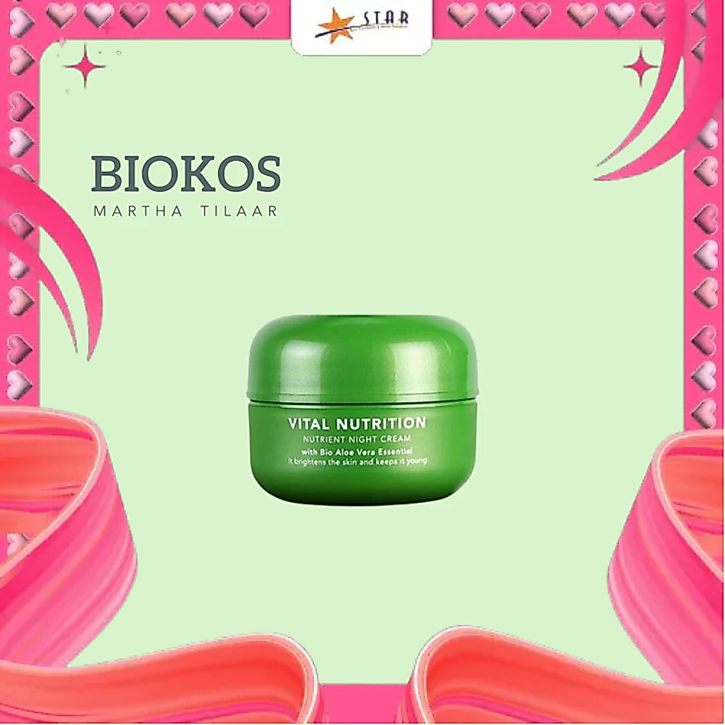 * STAR * Biokos Vital Nutrition NT Night Cream / Krim Malam Biokos