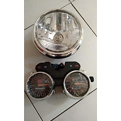 Lampu Depan Bulat Rx-King New Plus Speedometer Rx-King New Tebal
