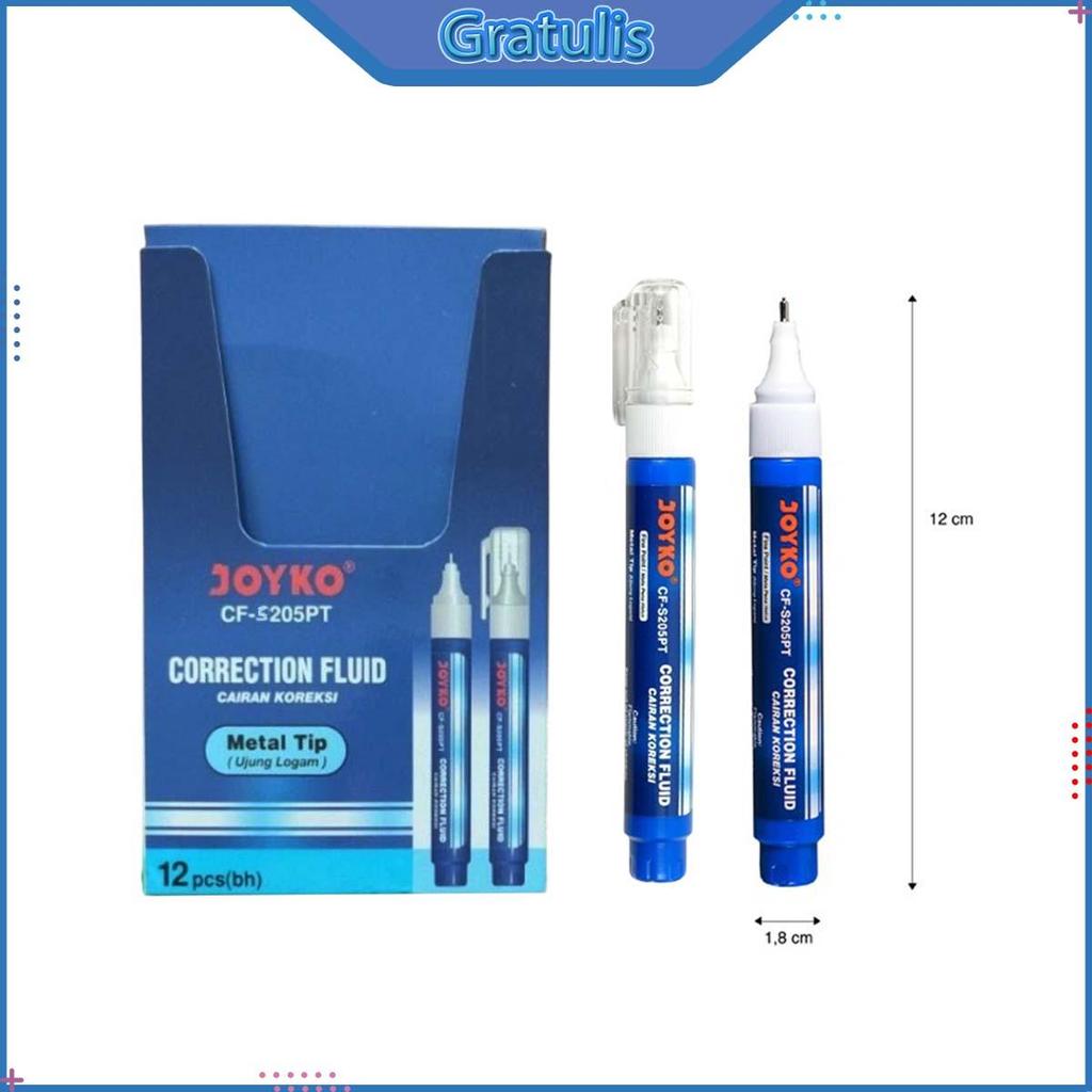 CORRECTION FLUID JOYKO 1 PACK [CF-S205PT] / TIP X JOYKO TIPE X CAIR METAL TIP / TIP EX 1 PAK / CAIRA