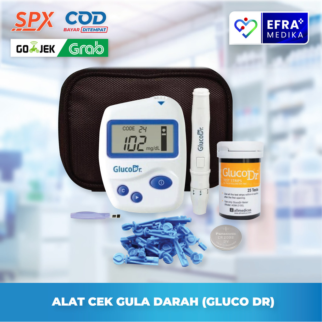 Alat Gluco Dr Bio Sensor / Alat Pengukur Gula darah merk Gluco Dr