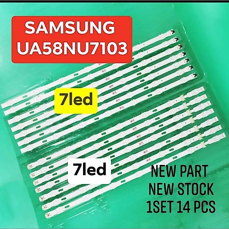 LAMPU LED BL BACKLIGHT SAMSUNG TV 58 58NU7103 UA58NU7103 UA58NU7103K