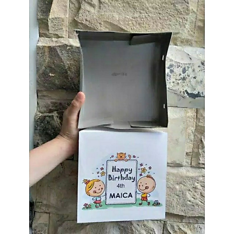 Custom box dus nasi 25x25