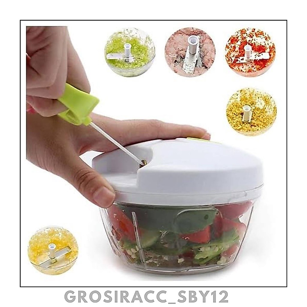 NEW (GAS) Mini Speedy Chopper - Blender Tarik Manual / Pemotong Pencacah Serbaguna Sayur Buah Dan