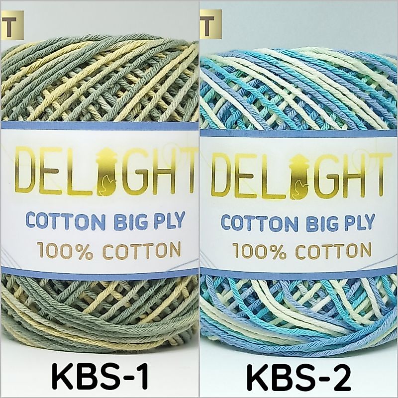 Benang Rajut Katun Big Ply Sembur DELIGHT (KBS)