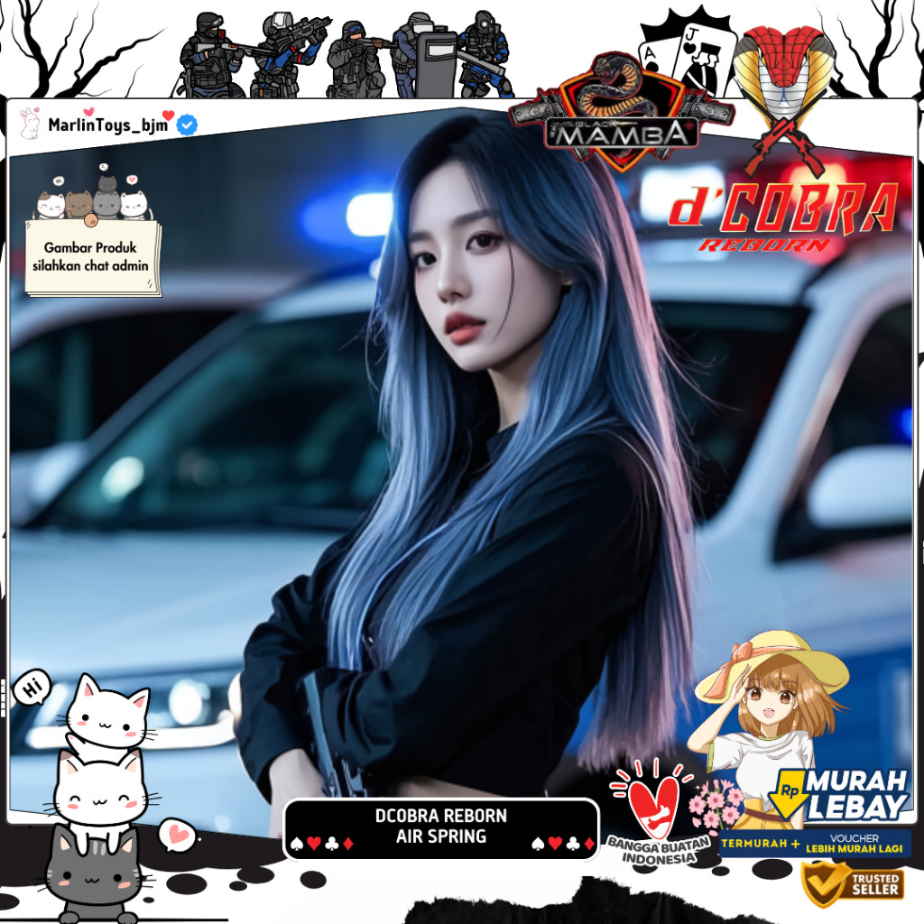 CANDUSHOP  Mainan DCobra Reborn Advanced Tactical – Mainan Spring Action Modern Battle Game - Secret