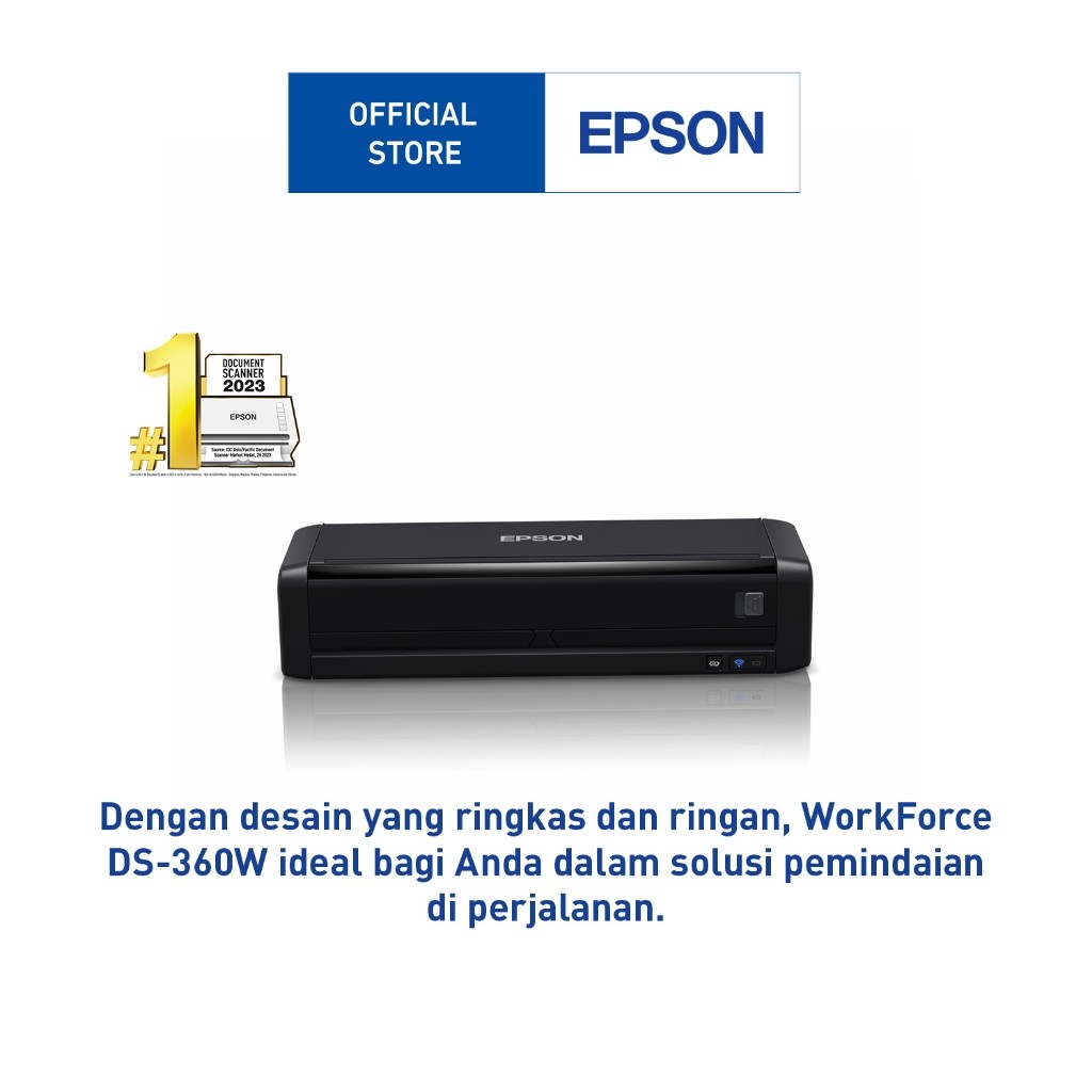 Epson WorkForce Scanner DS-360W Wi-Fi Portable Sheet-fed Document