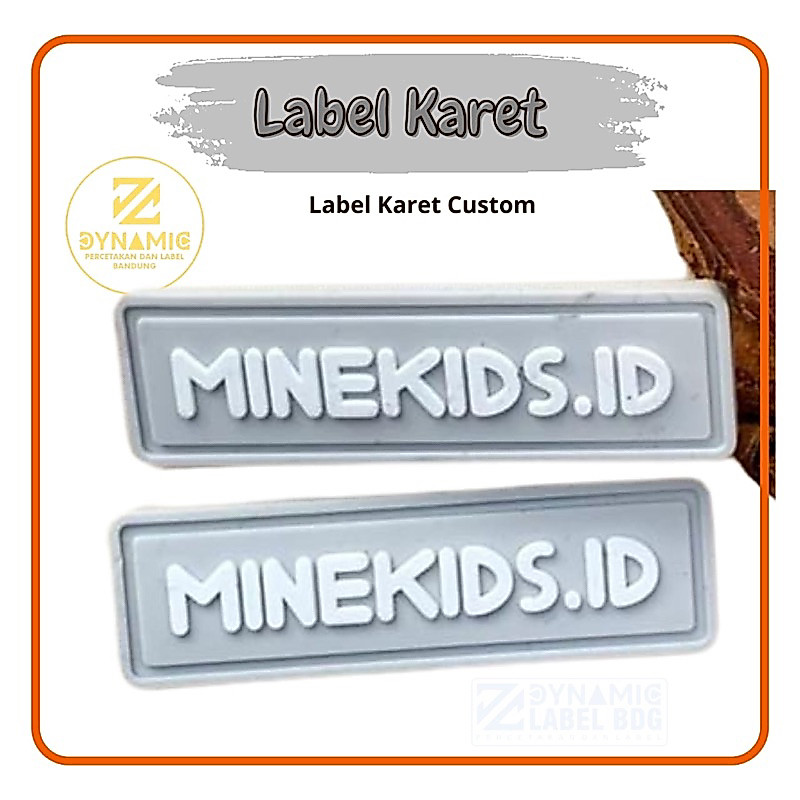 label karet custom label celana label cargo gantungan kunci minimal order 100pcs