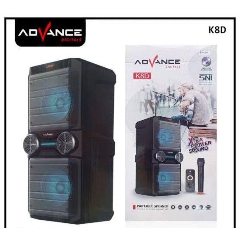 Speaker Advance K8DA K6D K8B K8D PORTABLE BLUETOOTH SUARA SUPER MANTAP BERGARANSI