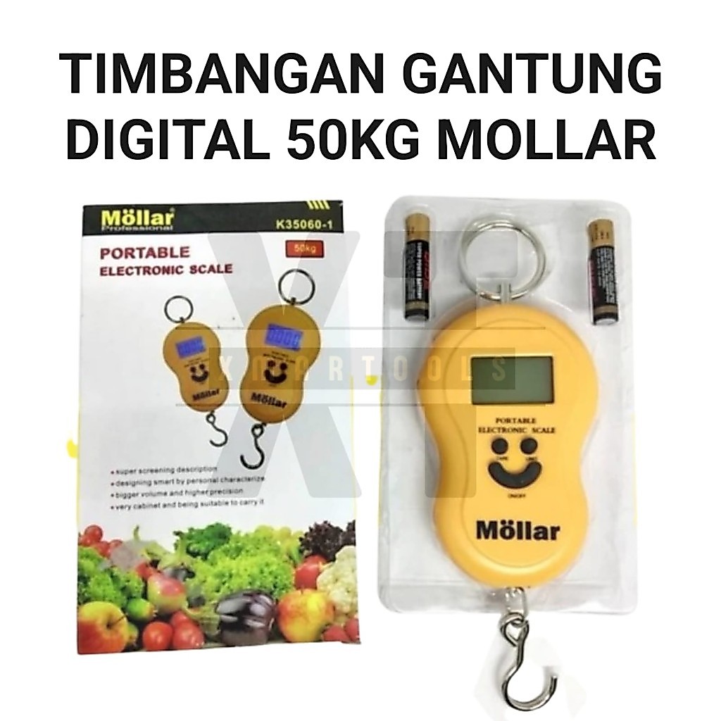 Timbangan Gantung Digital 50Kg MOLLAR - Timbangan Koper 50 Kilo