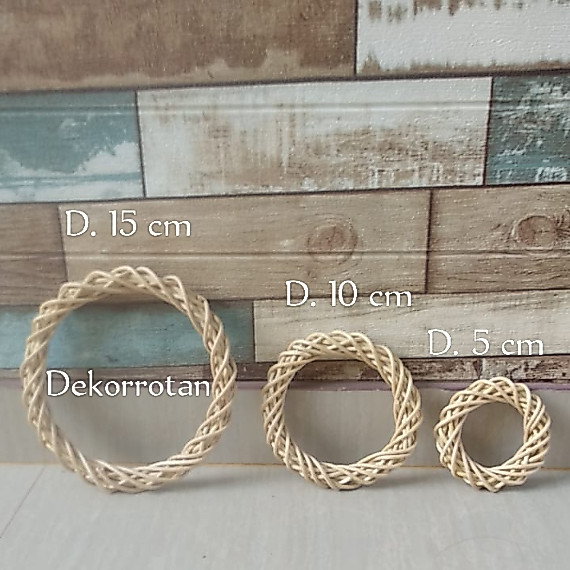 ring rotan lingkaran dekorasi backdrop nikahan ring bulat macrame