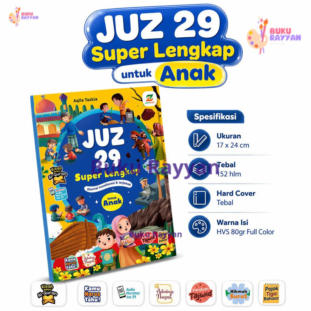 Paket Juz 29 Super Lengkap - Buku Tulis Alquran Juz 29
