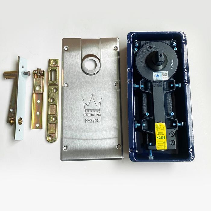 Glass Floor Hinge Door Hinge Engsel Lantai Tanam Engsel Pintu Tanam - Perak