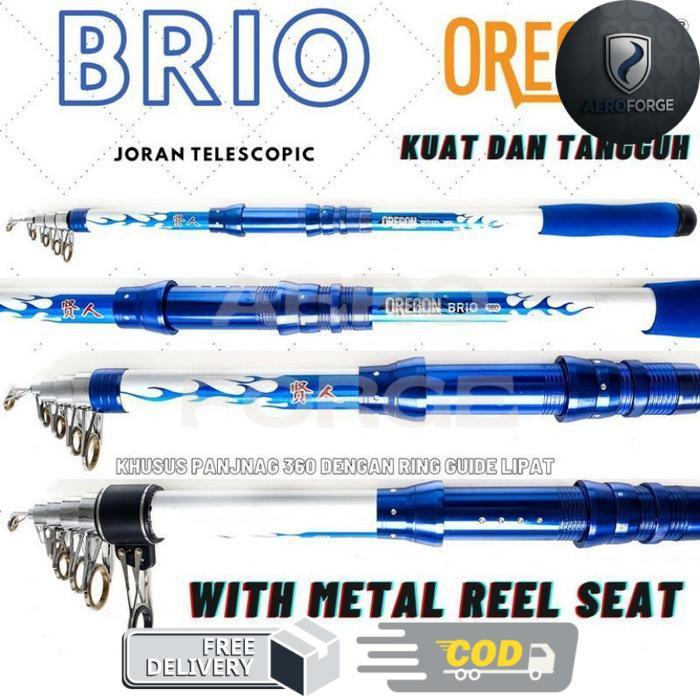 Joran Laut Mancing Oregon Brio 180 210 240 270 300 360 390 420 Rod Bahan Carbon - 180