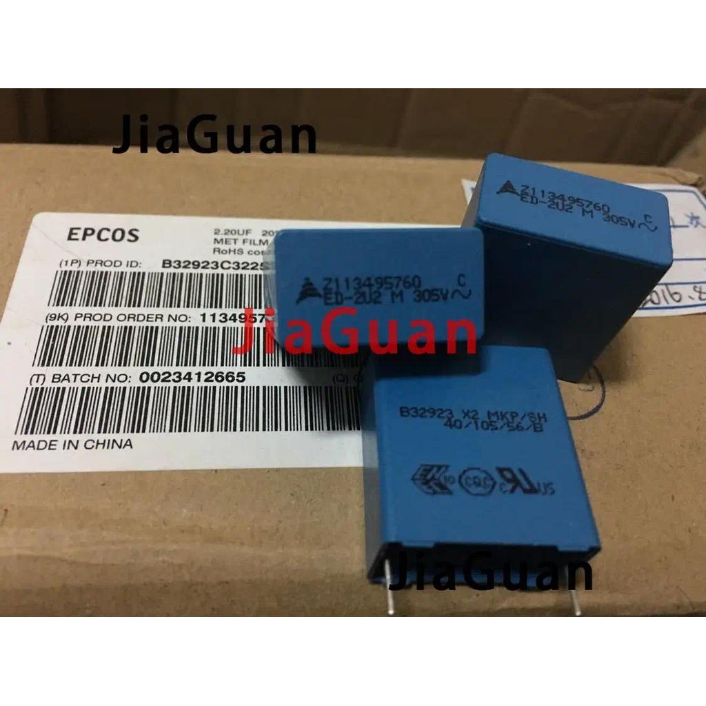 10PCS NEW EPCOS B32923C3225M 22UF 305VAC PCM225 225305VAC p225mm 2200NF B32923 22uf305VAC 2u2 225