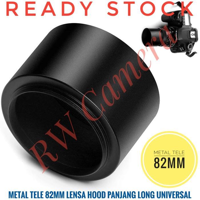 Metal TELE Hood 82mm Lensa Universal 82 mm Canon Fujifilm Sony Panjang