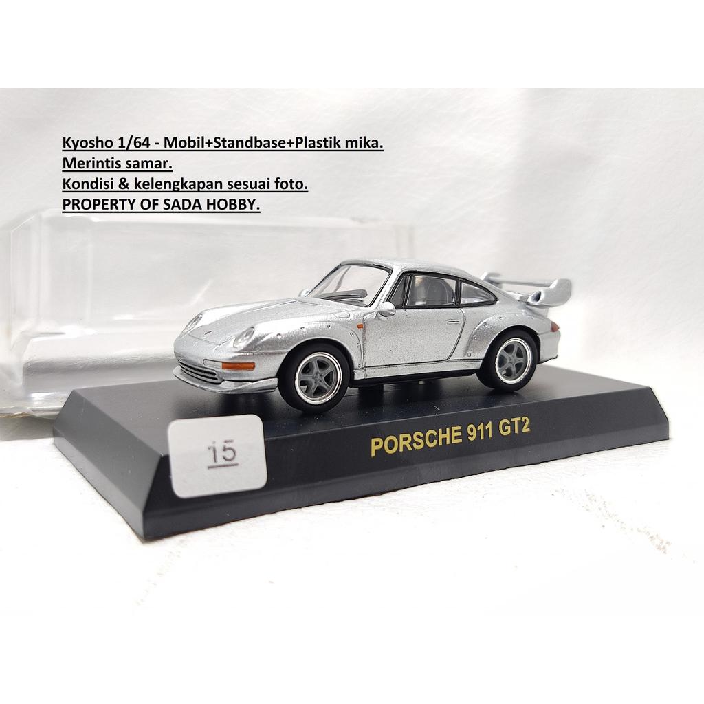 Kyosho 1/64 Porsche 911 GT2 993 Silver No Box