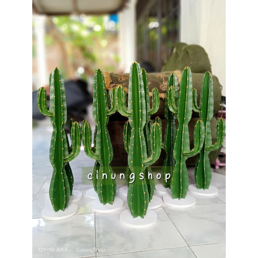PROMOkaktus palsu aesthetic kaktus imitasi bagus COD/kaktus artificial jumbo murah/shabby/dekorasi/g