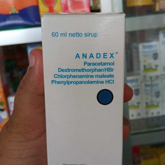 Anadex Sirup 60ml - Anadek Syrup Obat Batuk Flu Pilek Alergi / Penurun Panas Demam Anak