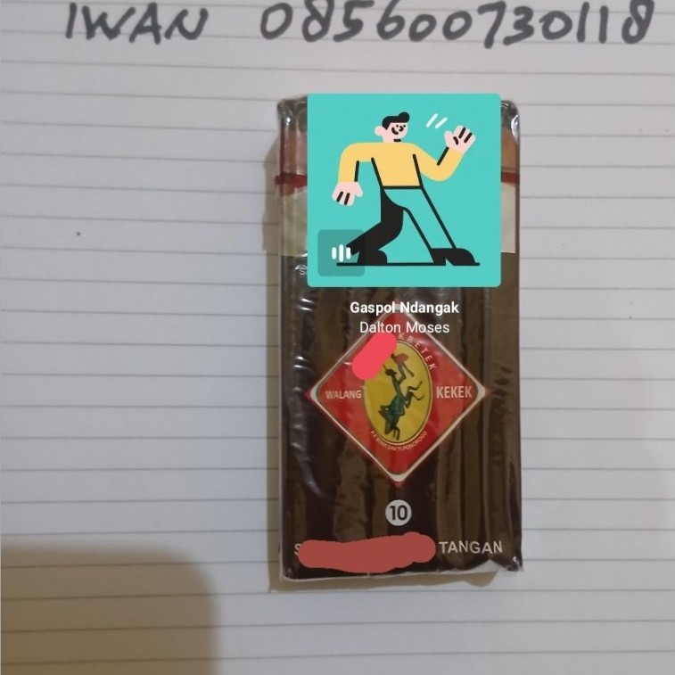 Walang Kekek isi 10 batang dalam 1 bungkus