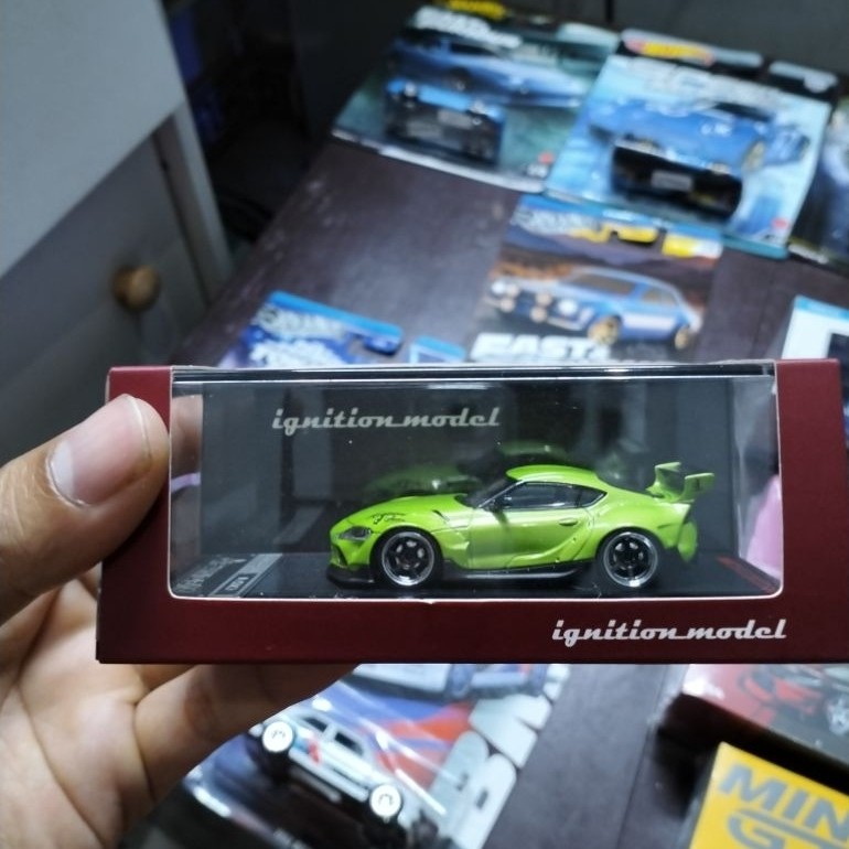Ignition model Toyota Supra pandem green