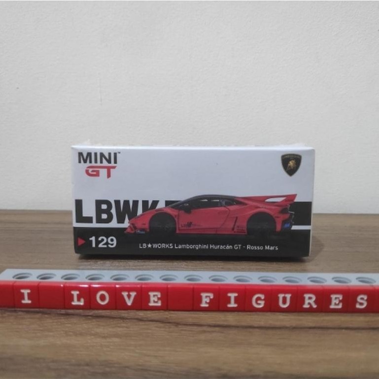 Mini GT 129 Lamborghini Huracan GT Rosso Mars Red LB Works
