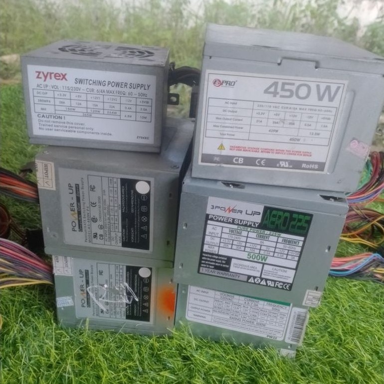 POWER SUPPLY PC MINI 300W-500W BEKAS NORMAL & SIAP PAKAI