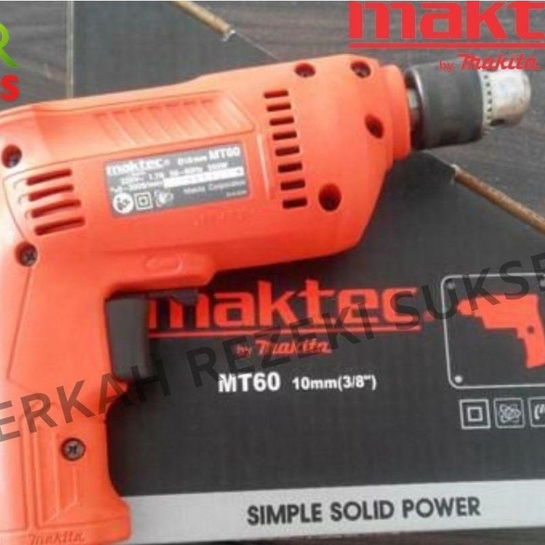 MAKTEC Mesin Bor Tangan MT 60 - Bor Listrik Maktec MT60 10mm Original