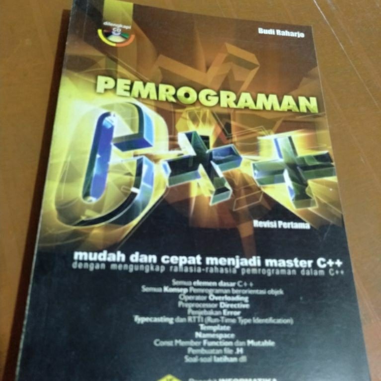 buku pemrograman c++ Budi Raharjo ori mulus