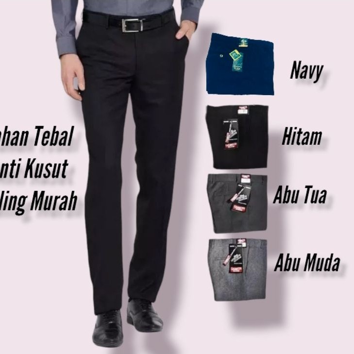 Celana Kerja Pria Formal SlimFit | Celana Formal Bahan Tebal