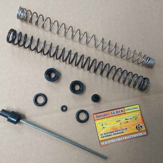 New Sparepart Gelug angin Gejluk PCP Klep tahan Pompa Pemukul Baja Karet pentil OD 16 SNO - 0774