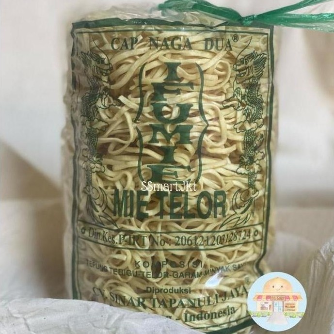 Promo- Ifumie Cap Naga Dua / Mie Telor Naga Medan / Ifu Mie / Mie Telur 500Gr