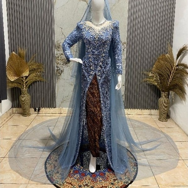 kebaya pengantin lengan balon