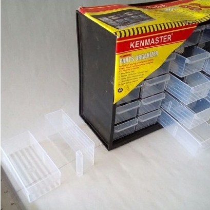 Es_Teh_Mamam Kenmaster Organizer Rak Susun Drawer 25 Slot Kotak Spare Part Elektronika Komponen