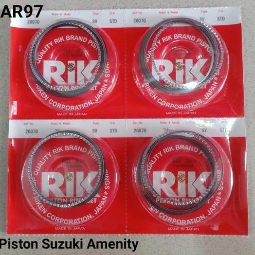 Ring Piston Ring Seher seker SET Suzuki AMENITY/ESTEEM 1.3CC