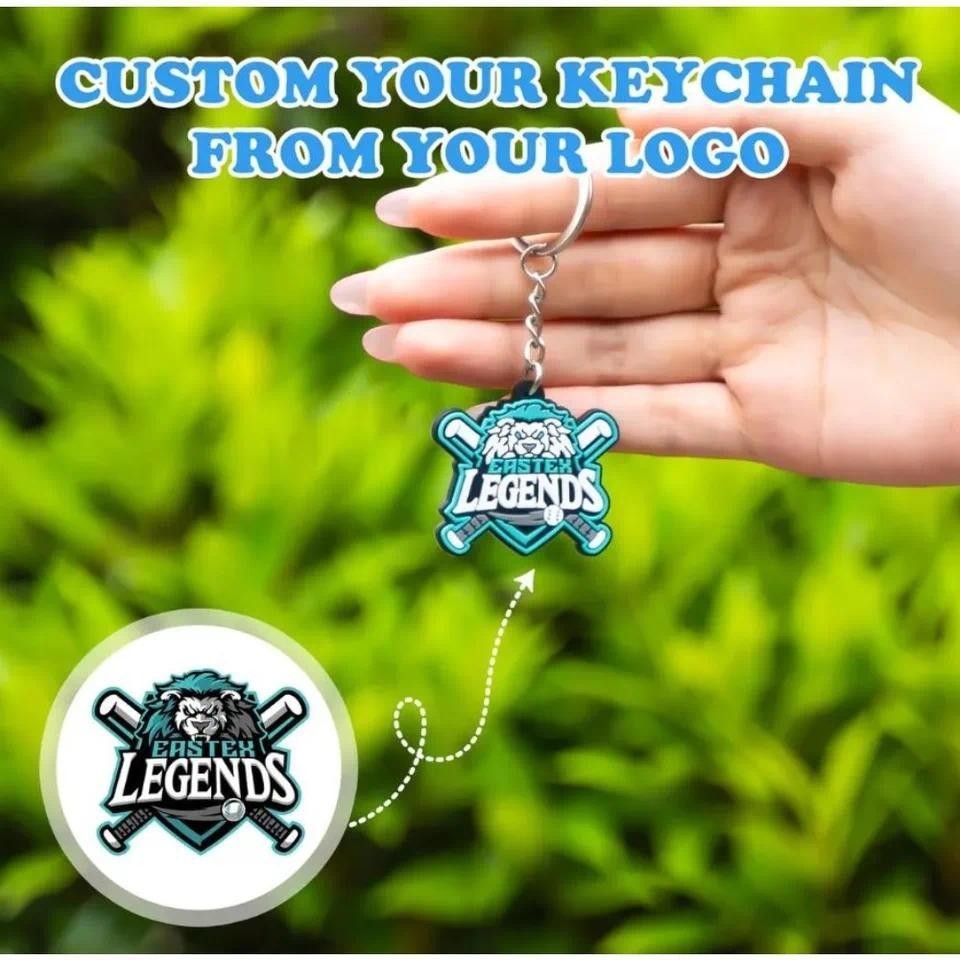 Wholesale Custom PVC Keycha Soft Rubber Silicone 3D Keychain with Design custom military patches​ Pe