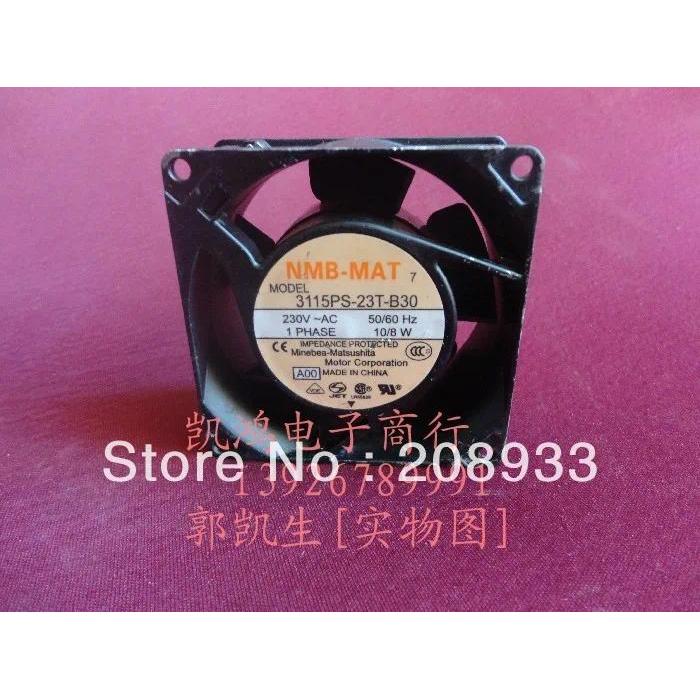 For NMB 3115PS-23T-B30 AC230V 10W 8038 8CM aluminum frame fan AC fan + cooling fan