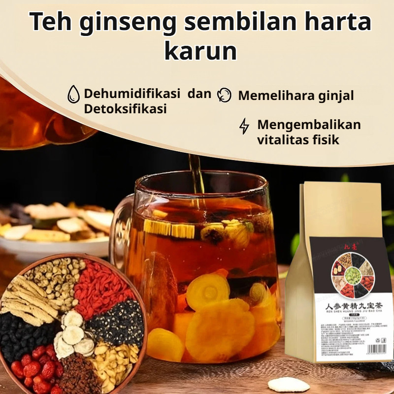 TerbaruTeh Ginseng dan Polygonatum Sembilan Harta Karun / Teh Sembilan Harta Karun / Teh Ginseng / T
