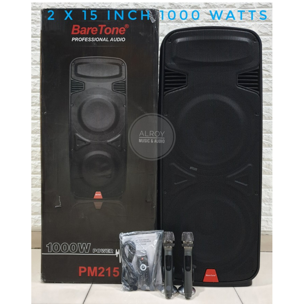 speaker aktif Baretone 15 inch Doble PM215 portable baretone bluetooth