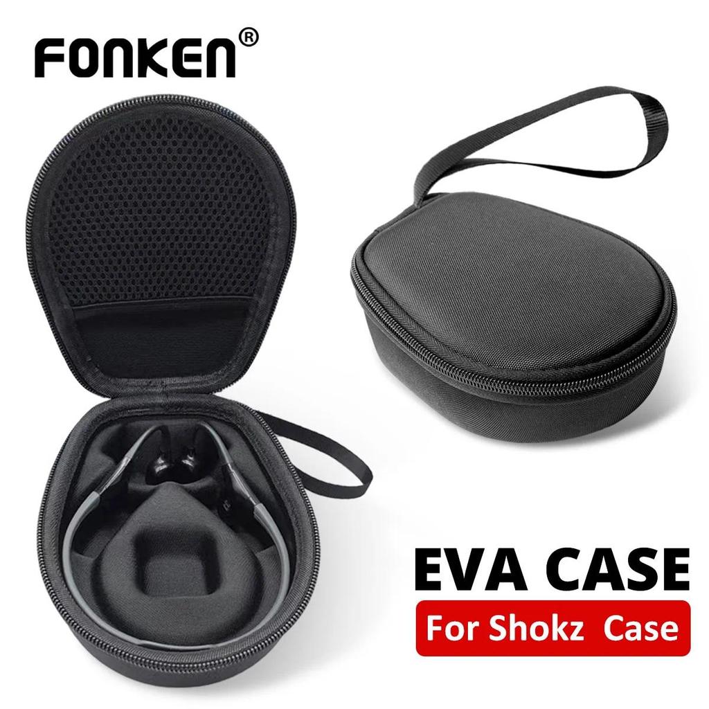 Travel Carrying Case Bag for AfterShokz OpenRun/Trekz Air/Titanium Mini Bone Conduction Headphone He