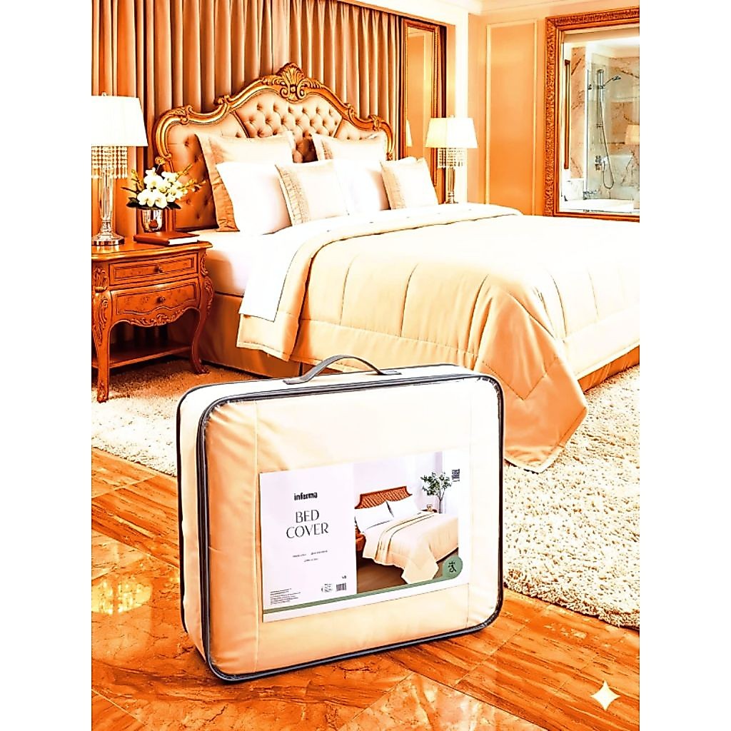 Informa Bed Cover 240x210 cm bambu pelapis ranjang