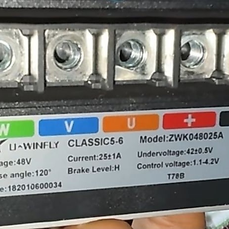ZWK048025A Controller 25A Uwinfly T78B Original Copotan bukan Votol em30s