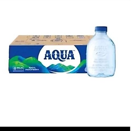Air Mineral Aqua Botol Mini 220ml Dus