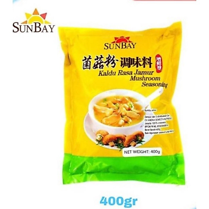kaldu jamur sunbay 400gr mushroom/BUMBU PENYEDAP RASA JAMUR KALDU - Mamaina