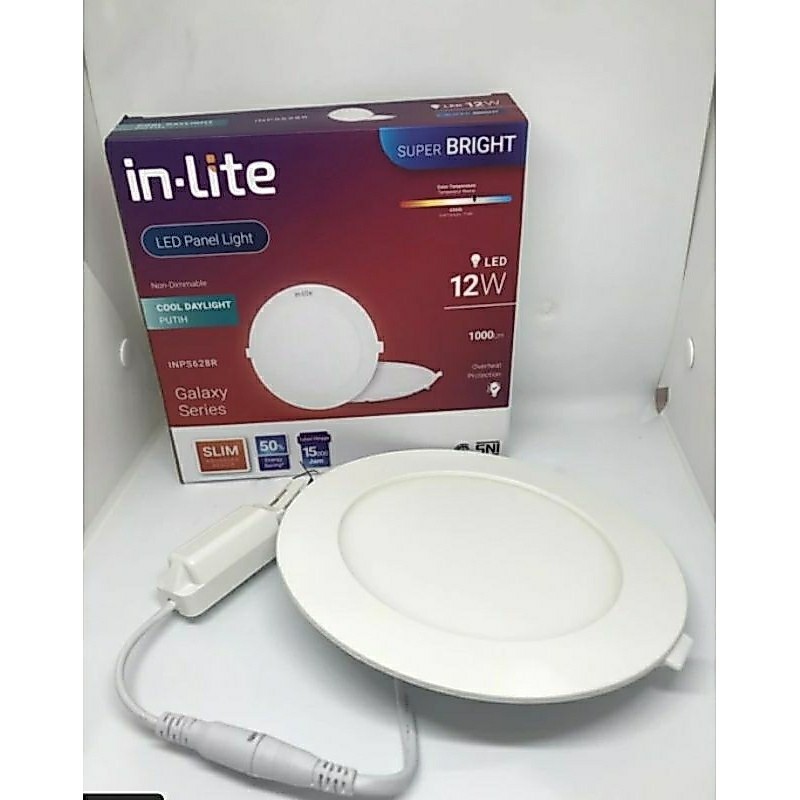 LED Panel Inlite 12W 12 W 12 Watt / IN-lite INPS628R 12Watt INPS 628 R