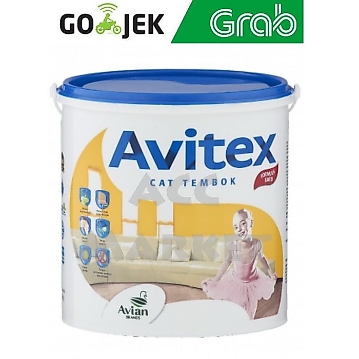 Promo Gojek Cat Avitex Avian 25 Kg Tembok Dinding Rumah Plafon Interior