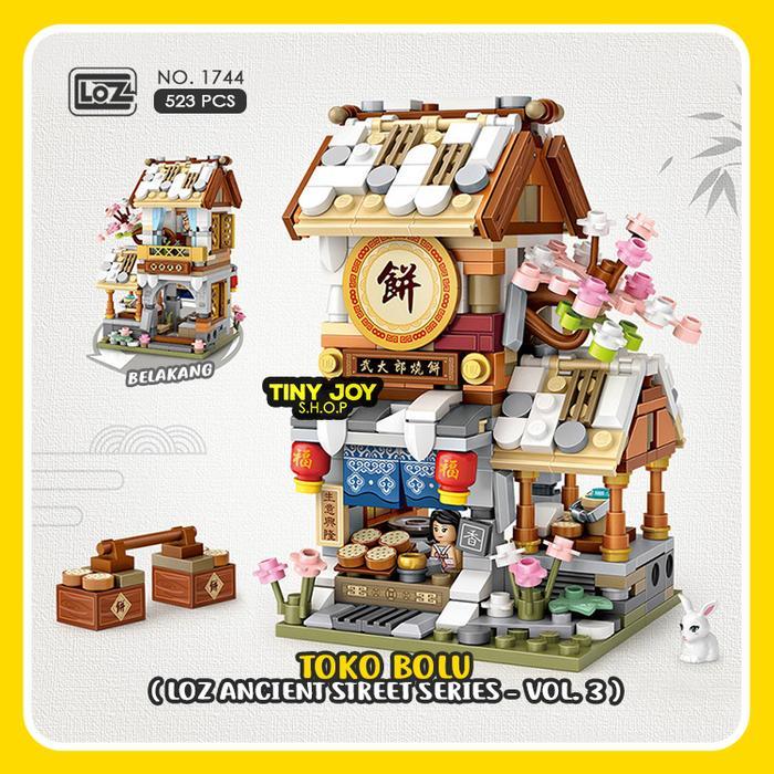 LOZ Mini Building Block (Ancient Street Mini VOL. 3) 1741-1744 Mainan Edukasi Kado Lucu Toys - ( BOL