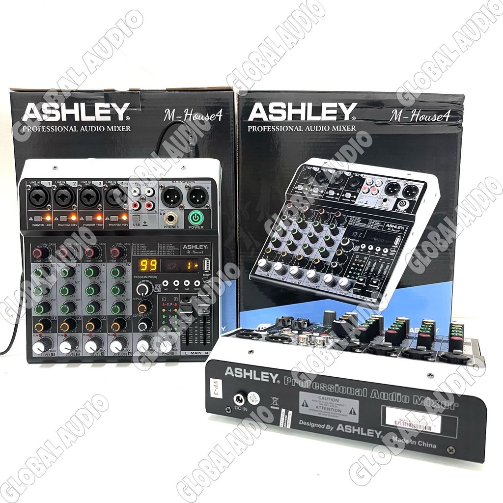 Mixer Ashley M-House 4 4Channel / MIXER ASHLEY M HOUSE4 Mhouse4 Mixer Bagus ( BISA COD )